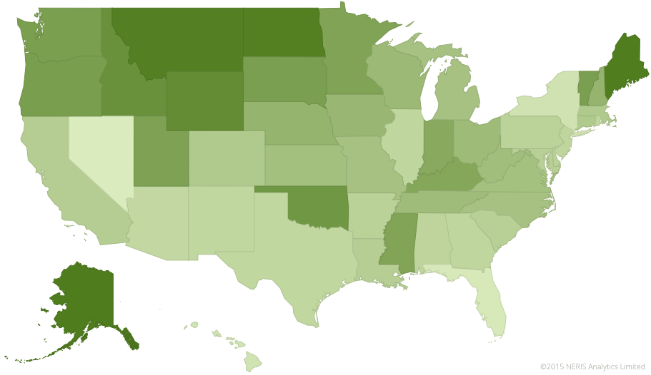 ISFP personality type in the United States, both variants