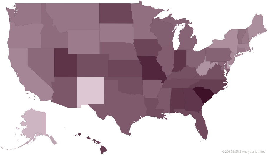 Judging and Prospecting personality types in the United States