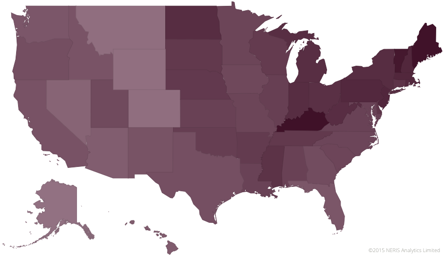 Turbulent and Assertive personality types in the United States